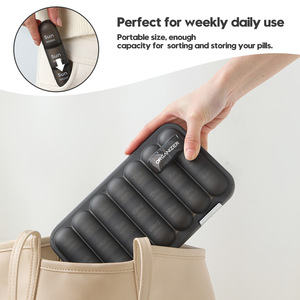 Obevnisek – boîte de rangement pour pilules, 28 compartiments, organisateur de médicaments hebdomadaire avec compartiments de rechange pour la gestion quotidienne des doses - Product Image 4