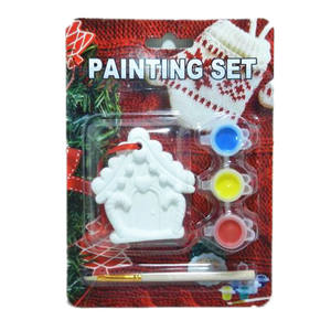 Enfant BRICOLAGE peinture de noël ornement DIY en céramique peinture de noël train - Product Image 2