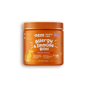 Vitamin esensial gigit suplemen kunyah lembut dukungan alergi dan alergi anjing perawatan kesehatan - Product Image 4