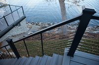 Garde-corps en câble de haute qualité avec conception de fils verticaux ou horizontaux pour clôture de sécurité minimaliste de mezzanine résidentielle