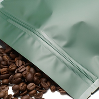Sachet d'emballage en plastique pour grains de café, personnalisé, avec fermeture éclair, auto-scellant, vente en gros d'usine