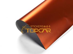 Phim dán xe PVC chất lượng cao màu cam oxit, bề mặt satin chrome, đổi màu thân xe, cung cấp trực tiếp từ nhà máy - Product Image 3