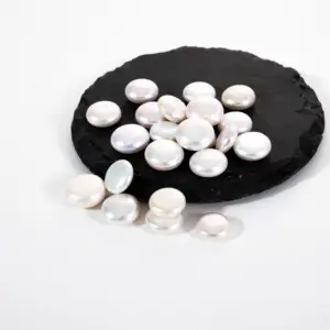 High Quality 13-16mm Natural Freshwater Pearl Irregular Baroque Coin Pearl beads Loose Perles High Luster Flawless