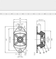 Amortisseurs de moteur marin et amortisseurs de vibrations en caoutchouc pour moteur MAR, tailles durables M12-M20, service OEM, pièces de générateur de moteur
