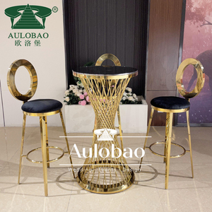 Silla Alta Moderna de Acero Inoxidable Color Oro Rosa para Barra de <span class=keywords><strong>Bar</strong></span>, Comedor, Sala de Estar y Uso en Hoteles - Product Image 3