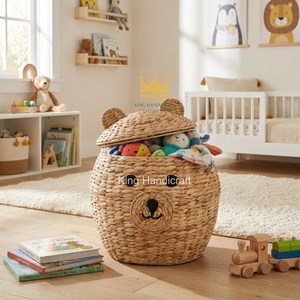 Contenedor de Alimentos de Jacinto de Agua, Tejido, Estilo Bohemio, Ecológico para Niños, Capacidad de 0-1L, Personalizable OEM, ¡Oferta! - Product Image 1