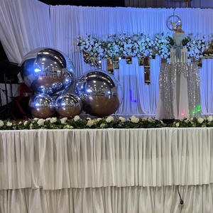 Décoration boule de miroir gonflable Disco colorée boule de miroir gonflable boule d'argent géante gonflable pour la <span class=keywords><strong>location</strong></span> de fête - Product Image 2