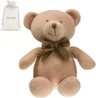 कस्टम कार्बनिक कपास टेडी भालू-नरम खिलौना भरवां पशु आलीशान टेडी भालू