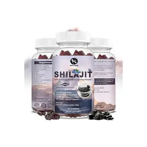 Hight Quality Low Price Immune Support Organic Shilajit Resin Maca Ashwagandha Gummies for Energy Strength & Immune