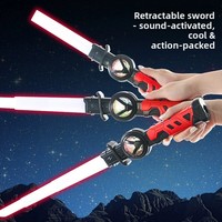 Juguete Luminoso, Espada de Luz de 15 Colores y Bastón, Arma de Juguete para Niños, Espada Láser de Plástico con Luz para Mayores de 14 Años - Venta al Por Mayor