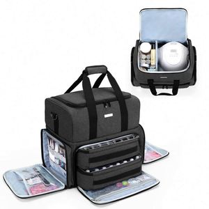 Free Sample <b>Nail</b> Polish Organizer Holds 80 Bottles and a UV <b>Nail</b> Lamp <b>Nail</b> Polish Case with 2 Removable <b>Pouches</b> and Manicure - Product Image 1