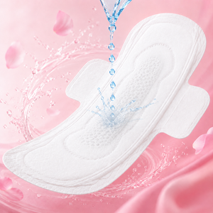 Serviettes hygiéniques <span class=keywords><strong>post</strong></span>-<span class=keywords><strong>partum</strong></span> OEM 280 mm pour femmes, en coton doux, pour la nuit - Product Image 5
