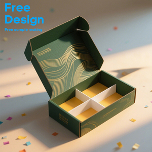 Boîte d'expédition en carton ondulé avec logo personnalisé en gros Boîte <span class=keywords><strong>de</strong></span> papier d'expédition en carton recyclé pour les entreprises ou les collations Échantillon gratuit - Product Image 2