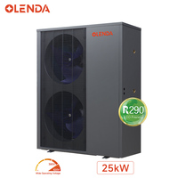 Bomba de Calor Comercial de Fuente de Aire con Inversor DC, Control WIFI, Ahorro de Energía, R290, 25KW, 380V, A++, Gran Venta en Europa, para Exteriores y Hoteles
