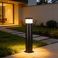 Lumière de jardin LED extérieure en aluminium IP65 avec angle de faisceau de 360°, 900 lumens, température de couleur 4000K/6000K/3000K
