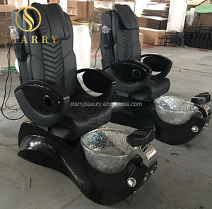 Fabrik schwarz Liege <span class=keywords><strong>massage</strong></span> Maniküre Fuß Spa Luxus Pediküre Stühle zum Verkauf - Product Image 5