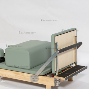 Reformer Plegable Compacto de Roble para Ejercicios en Casa, Yoga, Ejercicios de Core, Fácil de Guardar, Equipo de Estiramiento A013 Roble - Product Image 3