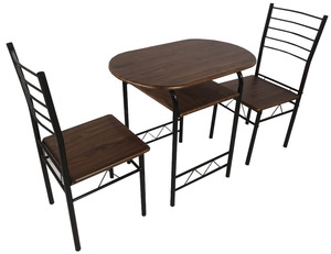 Yukai phòng ăn thiết lập với 2 ghế hiện đại tùy biến Logo bàn ăn thiết lập 1 + 2 DS-2123 - Product Image 1