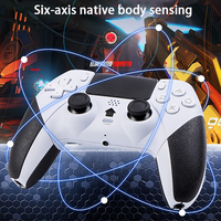 Controlador Inalámbrico Bluetooth con Altavoz Integrado, Conector para Auriculares Estéreo TRRS de 3.5mm, Controlador de Juego P5