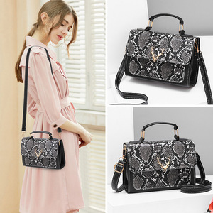 Sac à bandoulière en cuir <span class=keywords><strong>Python</strong></span> pour femmes, petit sac à main de styliste, sacoche pour dames et filles, nouvelle collection - Product Image 4