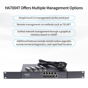 HiOSO HA7004T Without PON Modules 4PON OLT 1:64 Full Load 256 <b>ONU</b> ONTs Fiber FTTx FTTH Optical Network Unit - Product Image 3