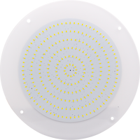 Lampe de piscine RGB étanche IP68 260 mm, corps en résine, blanc, 12 V, à fixation murale pour éclairage paysager de piscine