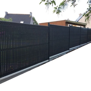 <span class=keywords><strong>Anthracite</strong></span> 1.03m H X 2.50m Long <span class=keywords><strong>PVC</strong></span> 3D Vertical Kits Plastique 1.03m H X 2.50m Long Kits D'occultation Brise Vue Ranch Yard Clôtures - Product Image 1