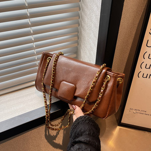 Elegante diseñador de lujo bolso de cubo para mujer Senior Sense Of gran capacidad Retro moda Popular bolso de hombro - Product Image 6