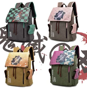 新しいカスタムアニメバックパックDemonSlayerモダンスクールブックバックパックmochila escolar hombre