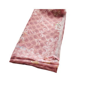 Reiko Series Écharpe Hijab en coton de qualité supérieure Style poussiéreux Tenue à manches courtes Impression numérique haute couture Respirant pour le printemps - Product Image 1