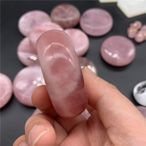 Círculos de Cuarzo Rosa Natural, Piedras Preciosas, Envío Gratis, Regalos de Cristaloterapia, Círculo de Cuarzo Rosa - Product Image 6