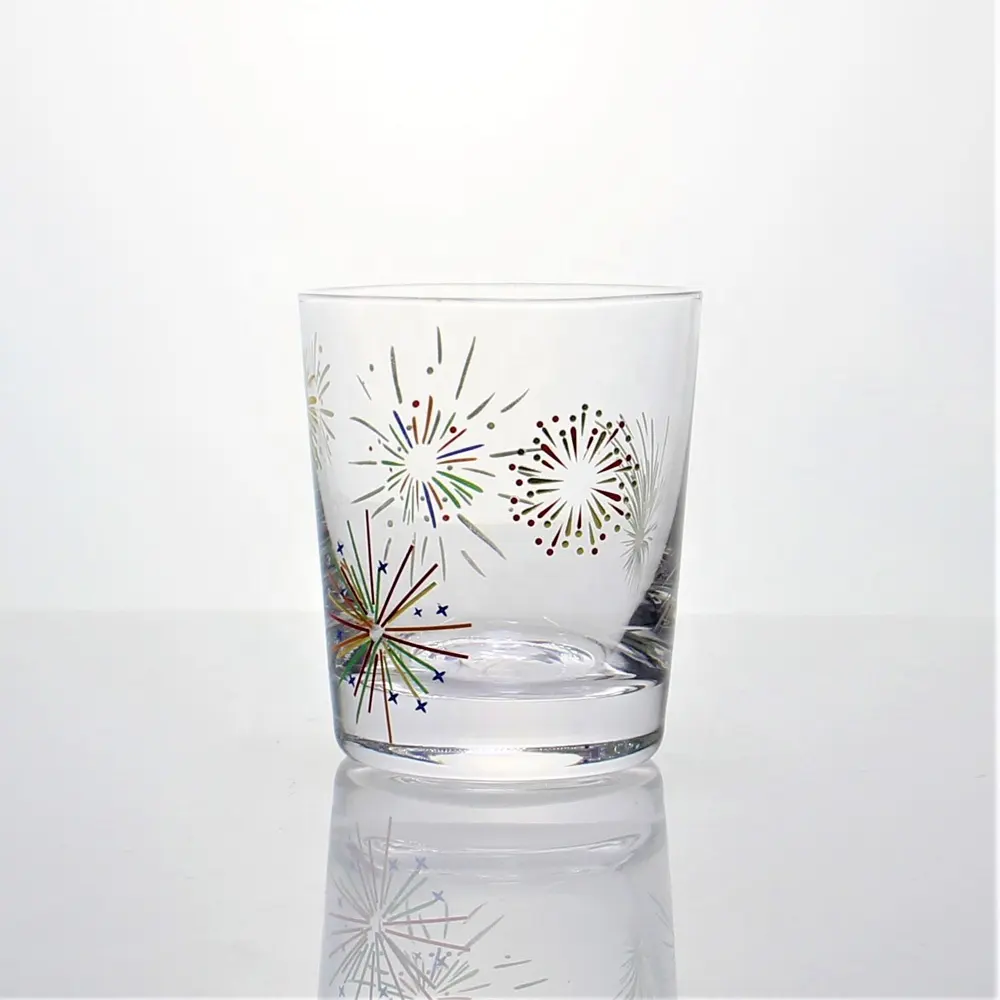 Customization Crystal Decoratieve Hand Geschilderd Nachtkastje Water Karaf Fles Met Deksel Tumbler Glas