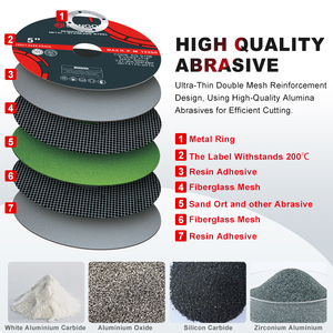 Trung Quốc chất lượng cao songqi 125 Mét 5 inch cắt bánh xe/mài mài mòn đĩa cắt cho kim loại không gỉ Disco Para corte - Product Image 3