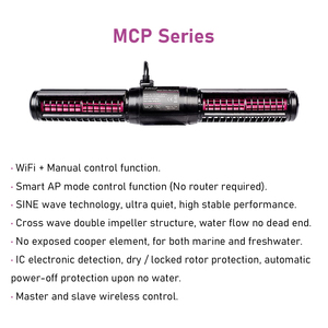 Jebao MCP Series WIFI Smart Cross-Flow Circulating Pump <strong>Wavemaker</strong> with LCD Display Controller Silent <strong>for</strong> Fish Tank <strong>Aquarium</strong> - Product Image 3