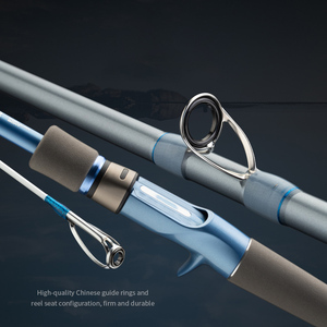 Canne à pêche télescopique FJORD de haute qualité 1,65m-2,4m en fibre de carbone super légère, action lente, puissance douce, poignée EVA, 0,9m en état replié - Product Image 2