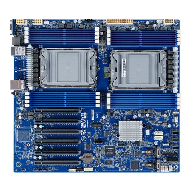 New GIGABYTE MD72-HB3 E-ATX LGA4189 Server Motherboard 4-Channel DDR4 Support Dual 3rd Gen Intel Xeon Scalable Processors 6 Gen4