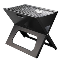 Barbecue portable pliable en X, épaissi, finition électrophorétique, design moderne et minimaliste, grande taille pour grillades en extérieur