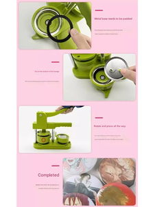 Machine polyvalente pour la fabrication de badges, boutons et aimants de réfrigérateur, <span class=keywords><strong>presse</strong></span> à emblèmes DIY - Product Image 4