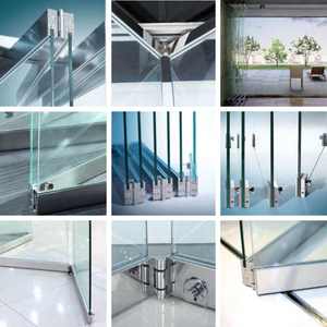 Porte coulissante en verre pliante personnalisée en usine, pergola, véranda, cadre extérieur sans cadre, cloison en verre pliante mobile, porte pliante - Product Image 2