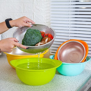 Ensemble <span class=keywords><strong>de</strong></span> bols modernes en acier inoxydable pour animaux <span class=keywords><strong>de</strong></span> compagnie comprenant une assiette pour salade <span class=keywords><strong>de</strong></span> bébé riz bol à mélanger en métal pour chien bébé noix <span class=keywords><strong>de</strong></span> coco pour animaux <span class=keywords><strong>de</strong></span> compagnie - Product Image 2
