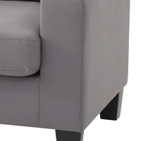 Home Trend Muebles importados China 2 Plazas Lino Tela gris Sofá Silla Tufted Sofá Habitación Set para dormitorio Sala de estar Oficina