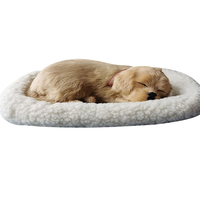 Jouet en peluche réaliste qui respire, chat en peluche, chien en peluche