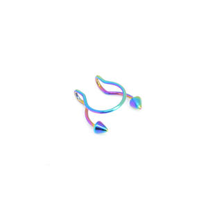 Personnalité de la mode Sexy multicolore non percé sans trou <span class=keywords><strong>faux</strong></span> or argent acier inoxydable nez Piercing <span class=keywords><strong>anneau</strong></span> - Product Image 4