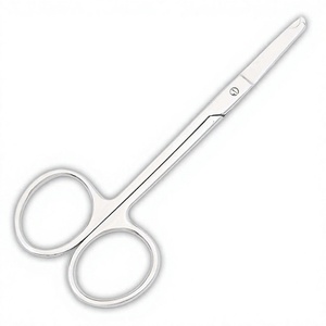 Stainless Steel <b>Left</b>-<b>Handed</b> Nail <b>Scissors</b> Straight Blade Sharp Tip Round Handle Durable Manicure Tool for Adults - Product Image 3