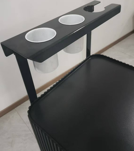 Vente directe usine – Meilleure vente – Poste de travail de salon de coiffure commercial au design moderne avec tiroirs intégrés - Product Image 5