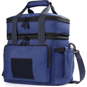 Free Sample Insulated Large <b>Lunch</b> Box, Double Deck Heavy Duty Durable <b>Lunch</b> <b>Bag</b> Leakproof Cooler <b>Bags</b> for Men Women - Product Image 6