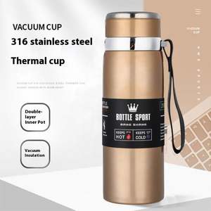 <b>Double</b> <b>Wall</b> 316 Stainless Steel Thermos Bottle With Lid and Rope Keep Hot and Cold for Daily Use - Product Image 2