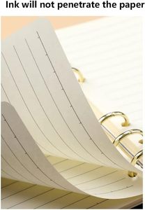 Envelope Snap Button PU Leather 6 Hole Ring Binder Notebook Journal Set With Refill & Matching Metal Pen - Product Image 2