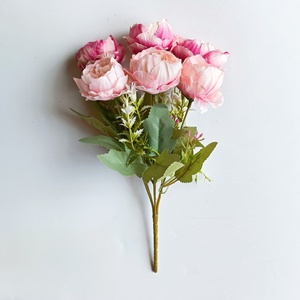 <span class=keywords><strong>Bouquet</strong></span> di Peonie Artificiali all'Ingrosso con 6 Teste, <span class=keywords><strong>Bouquet</strong></span> di Rose in Seta <span class=keywords><strong>per</strong></span> Decorazioni Matrimoniali e Feste - Product Image 6