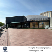 Bâtiment en métal préfabriqué personnalisable de luxe à 2 étages, polyvalent, type conteneur, pour salle de sport, avec mezzanine robuste en acier